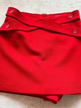 NWOT Zara Red high waist skort Medium